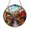 Acrylic 3.5 Inch, variant on Fruit Market Stained Glass Suncatcher Window Hanging, Vibrant Street Market Art Glass Panel with Colorful Stalls, Decorative Travel Inspired Window Ornament for Home Decor Gift