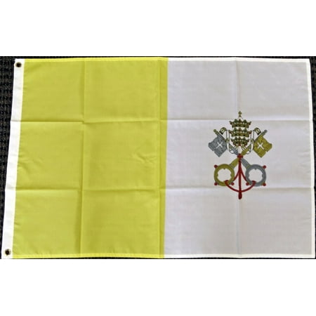 Vatican City Flag - 3x5 Vatican City Flag Holy See Papal State Pope Rome Italy Roman Catholic Church