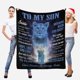 thumbnail image 2 of LHSHID Personalized Love Blanket Throw to My Son from Mom you'll feel my love within it moring noon and night Blanket Gift for Son, 2 of 5