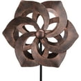 thumbnail image 3 of Brown Garden Wind Spinner - 360 Degree Rotation Outdoor Metal Windmills 15.8 Inch Retro Wind Spinners for Yard, Lawn and Garden, 3 of 8