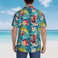 thumbnail image 4 of Fotbe Japanese Koi Camisa Hawaiana para Hombre Unisex – Camisa Casual de Verano con Botones de Manga Corta de Algodón y Lino,Large, 4 of 7