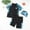 Black, variant on Cethrio Swimsuit Sets for Boys 2025, 3 Piece Swimwear Swim Shirts & Swim Trunks & Swim Caps Sets Blue Size 5-10 T