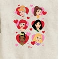 thumbnail image 3 of Disney - Princess Heart Grid - Toddler And Youth Crewneck Fleece Sweatshirt, 3 of 5