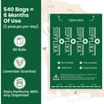 thumbnail image 4 of Supplika 540 Dog Poop Bags - Bio-degradable, Leak-Proof and Extra-Thick Pet Waste Bags for Big and Small Dogs - Lavender Scented - 540 Bags, 4 of 6