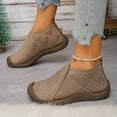 thumbnail image 6 of Coffee Women Slip On High Top Shoes With Round Toe For Everyday Use, 6 of 9