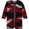 thumbnail image 1 of Kasper - Chaqueta con estampado para mujer, color rojo, extragrande, 1 of 1