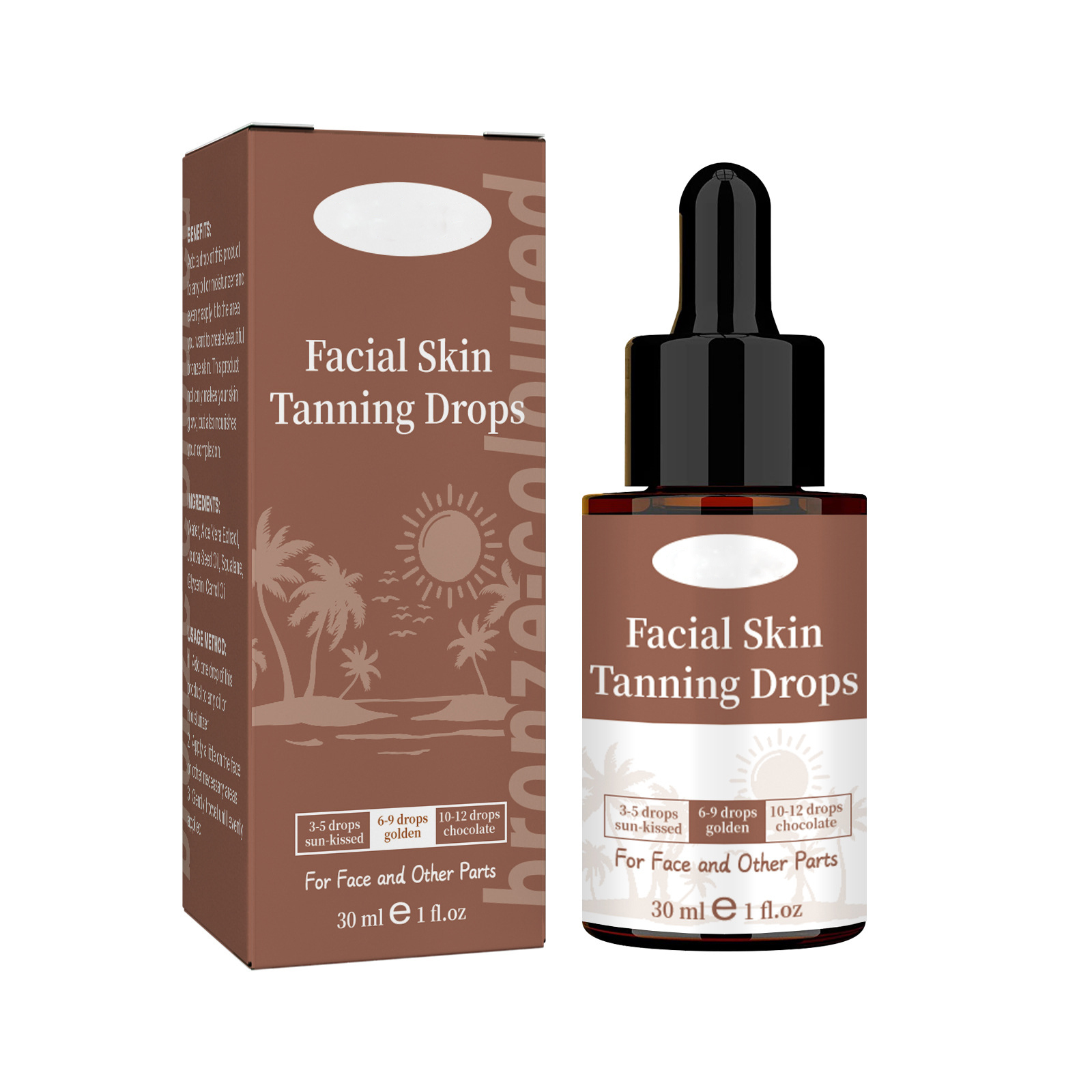 2023 New Face Tanning Drops, Face Tanning Drops, Self Tanner Drops for