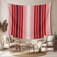 thumbnail image 2 of Red Vertical Striped Large Tapestry for Bedroom Wall Hanging Tapestry,Farmhouse Minimalist Abstract Lines Ceiling Backdrop Tapestries Poster Blanket Wall Decor for Teens Room Living Room 100" x 59", 2 of 8