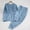 Blue, variant on DPTALR Women's Winter Loose Solid Color Thick Warm Velvet Pajama Set,Red,Size S