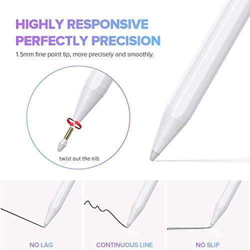 Stylus Pen for iPad Pro, Air 3/4/5, Mini 5/6, 9th&10th Gen Stylus Pen for iPad Pro, Air 3/4/5, Mini 5/6, 9th&10th Gen