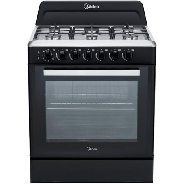 Estufa Midea MGS30FS1BEA_ABB 30' acero inoxidable COLOR NEGRO