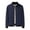 Blue Tops for Men, variant on IYTR Men's Stand Collar Jacket Pure Color Zipper Long Sleeve Pockets Slim Fit Coats Khaki M