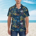 thumbnail image 4 of Goofa Halloween Elements Hawaiian Shirt for Men, Unisex Summer Beach Casual Short Sleeve Button Down Shirts,Aloha Tropical Floral print shirt-Large, 4 of 9