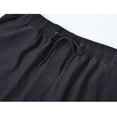 thumbnail image 6 of TANBOM Men's Stylish Polyester Five Beach Shorts Lightweight Breathable Adjustable Drawstring Black S, 6 of 9