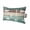 White Green, variant on Cow Pig Chicken Outdoor Pillows for Chaise Lounge Chair Waterproof Lumbar Pillows with Insert&Adjustable Strap Beach Headrest Pillow Farm Barn Windmill Teal Brown Wooden Plank Pool Pillow 11"x16"