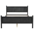 thumbnail image 5 of MODERNLUXE Queen Size Platform Bed with Headboard & Footboard,Solid Wood Bed Frame with Under Bed Storage for Adults Guests, Easy Assembly,Black, 5 of 7