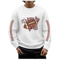 thumbnail image 1 of Chandail en Molleton Mode Homme Rugby Imprimé Col Rond Chaud Confortable Hiver Automne Décontracté Chandail, 1 of 4