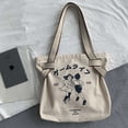 thumbnail image 2 of Bolso de hombro de lona grande Nikou para mujer, 2 of 9
