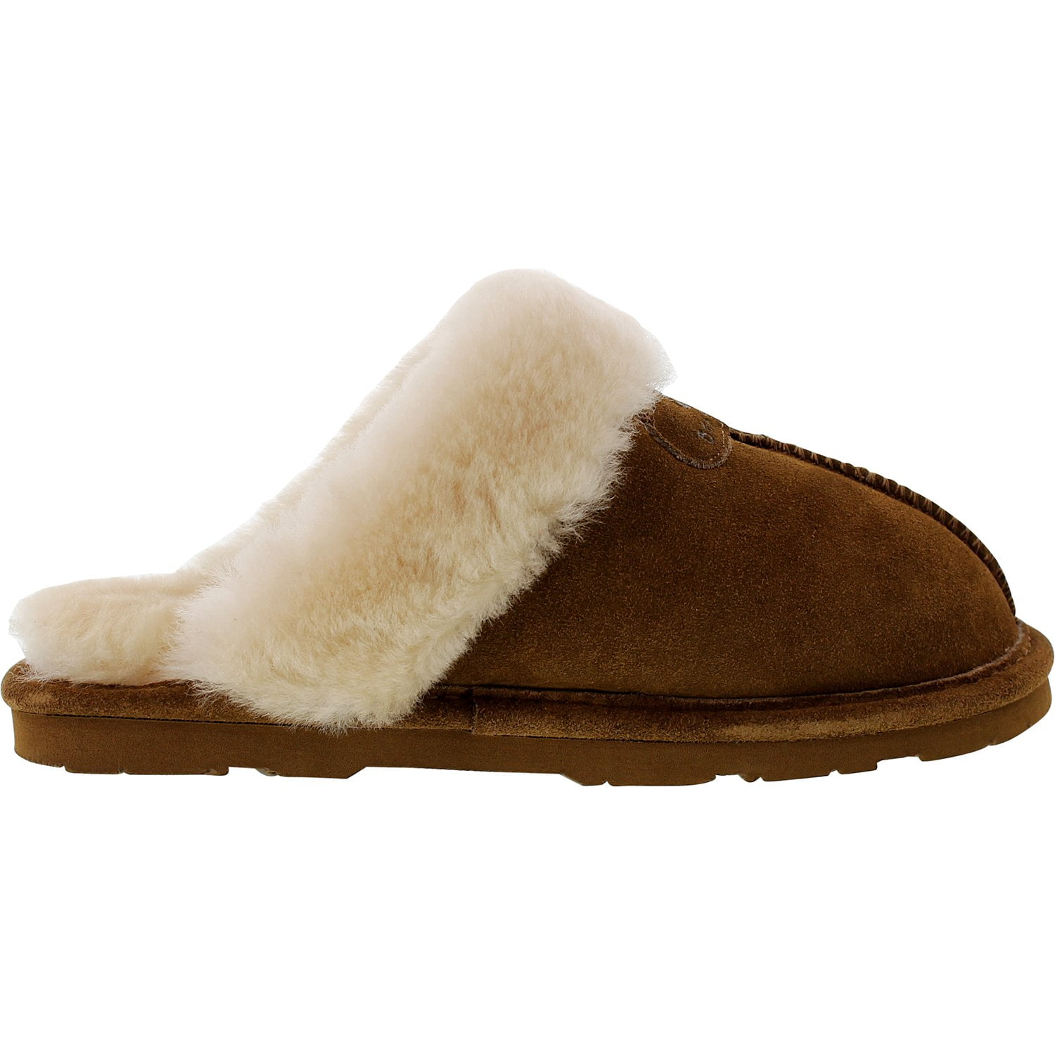 Bearpaw Women's Loki Black Low Top Sheepskin Slipper - 10M