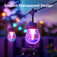 thumbnail image 4 of Govee 48ft Outdoor Clear Bulb String Lights, 4 of 8