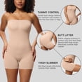thumbnail image 7 of Women's Strapless Shapewear Tummy Tuck Bodysuit, Removable Camisole Corset - Colour, 7 of 7