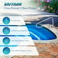 thumbnail image 3 of Saftron 54"x32" Cross Braced 3 Bend In-Water Return to Deck Handrail, White, 3 of 10