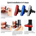 thumbnail image 4 of Advancent Luz trasera delantera recargable USB para bicicleta, de litio, luz LED trasera para bicicleta, luz para casco de ciclismo, Ciclismo Azul Hebilla, 4 of 6