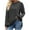 Dark Gray, variant on Women's Long Sleeve T Shirts Trendy Fall Crew Neck Side Split Stripped Casual Tops Oversized Tee Shirts
