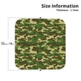 thumbnail image 2 of Leather Coasters with Heat-resistant for Drinks, Classic Green Camo Cup Coasters Cup Pad Mat for Tabletop Protection, Coffee Table, Office Desk and Housewarming Gift, 2 of 5