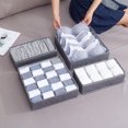 thumbnail image 3 of Underwear Organizer Divider Foldable: Large Socks Drawer Organizer Storage Box, 3 of 9