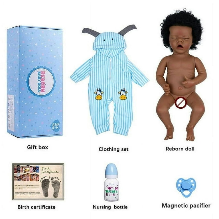 17 Reborn Baby Dolls Black African American Realistic Newborn