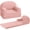 Pink, variant on Bingirl Pink Moon Couch: 2-in-1 Comfy Toddler Couch, Fold Out Convertible to Lounger, Foam Chair with Soft Sherpa - Ideal Gift for Girls and Boys
