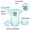 Blue, variant on iDzn Pack of 2, Got My Mind On My Mommy & Mommy Is Way More Fun Now That She Can Drink Again Funny Rompers For Babies, Newborn Baby Unisex Bodysuits, Infant Jumpsuits, Toddler One-Piece Oufits