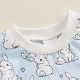 thumbnail image 5 of Bagilaanoe Newborn Baby Girl Boy Easter Rompers Print Short Sleeve Bodysuits 3M 6M 12M 18M Infant Casual One Piece Short Jumpsuit, 5 of 7