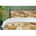 thumbnail image 4 of Ambesonne Landscape Duvet Cover Sets, Old Cultural Heritage, 2-King, Cream, 4 of 7