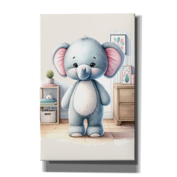 Epic Graffiti 'Cuddly Elephant' by Andreas Magnusson Canvas Wall Art, 26" x 40"