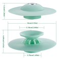 thumbnail image 4 of 1pc Push-type Silicone Floor Drain, Silicone Universal Sink Stopper, Prevent Clogging, Bathroom Drain Hair Catcher, Press Water Trap Cover For Tub, Kitchen, Laundry, Gray, 4 of 4