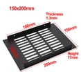 thumbnail image 2 of Grille de Ventilation Rectangulaire en Aluminium 150mm pour Armoire Garde-Robe, 2 of 9