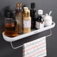 thumbnail image 2 of Desagüe de Estante de pared para baño Sunnimix 16,54 pulgadas Gris con toallero, 2 of 8
