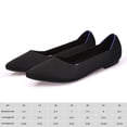 thumbnail image 2 of Zapatos sin cordones para mujer, zapatos planos informales con punta en punta, zapatos planos de ballet lavables, clásicos, 2 of 6
