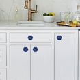 thumbnail image 5 of Hexagon Ceramic Small Blue ( Set Of 6 ) Solid Knobs Pull And Push For Handles, Cabinet, Drawer, Door, Wardrobe, Home Interior Decorative Item, 5 of 10