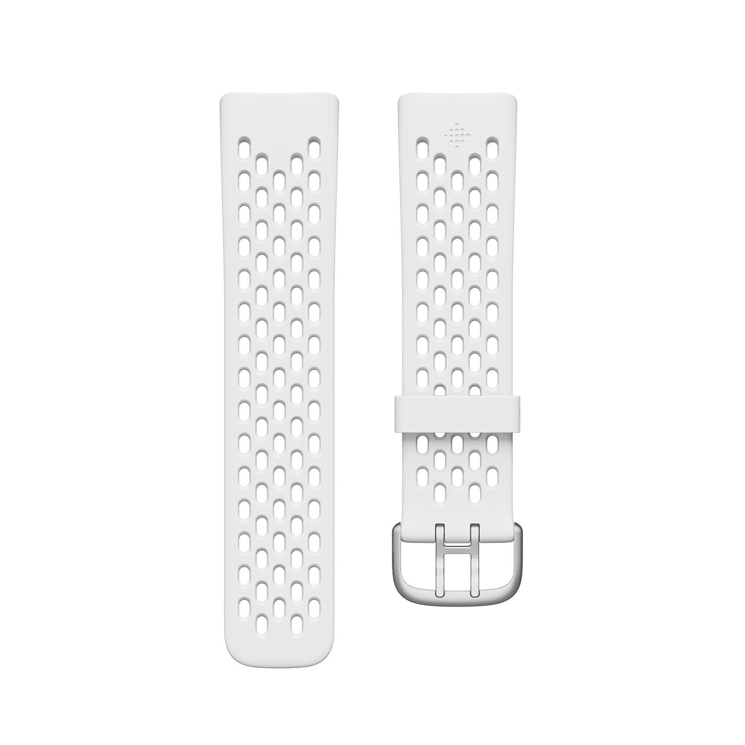 Fitbit Charge 6 Small Fitness Watch, Black Aluminum Case with Obsidian & Frost White Bands
