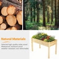 thumbnail image 2 of Ergonomic Raised Garden Planter Box in Natural Wood 48x24x30in for Outdoors, 2 of 6