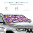 thumbnail image 4 of ZICANCN Car Sun Shades Front Windshield, Watercolor Petals Automotive Front Window Sun Shield Visor, Medium Size, 4 of 9