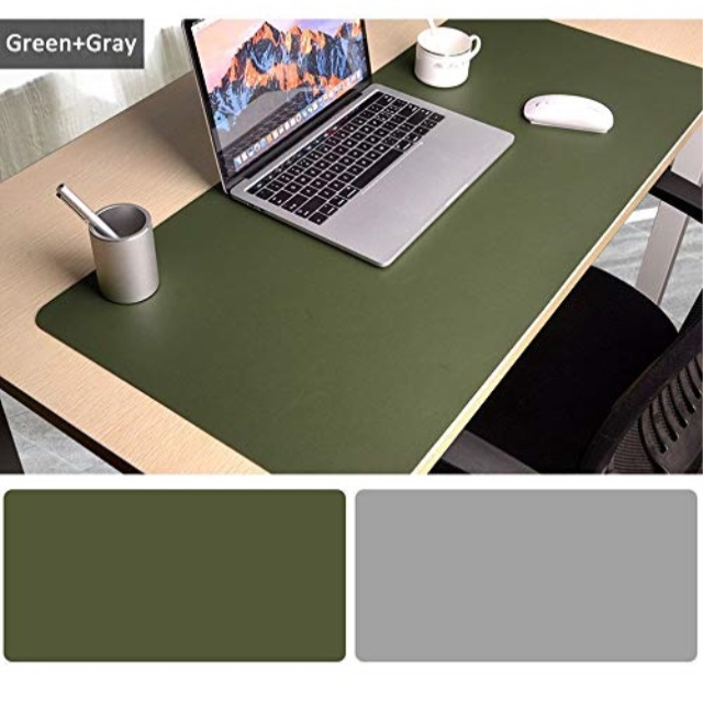Desk Pad Mouse Pad, 31.5" x 15.7" PU Leather Desk Mouse Mat Protecter Waterproof Desk Writing