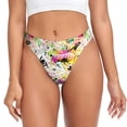 thumbnail image 1 of Balery Retro Musical Tangas de Algodón para Mujer con Estampado – Ropa Interior Sexy, Transpirable, G-string-Medium, 1 of 6