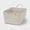 Tan/White Checkered, variant on Woven Plastic Basket Large