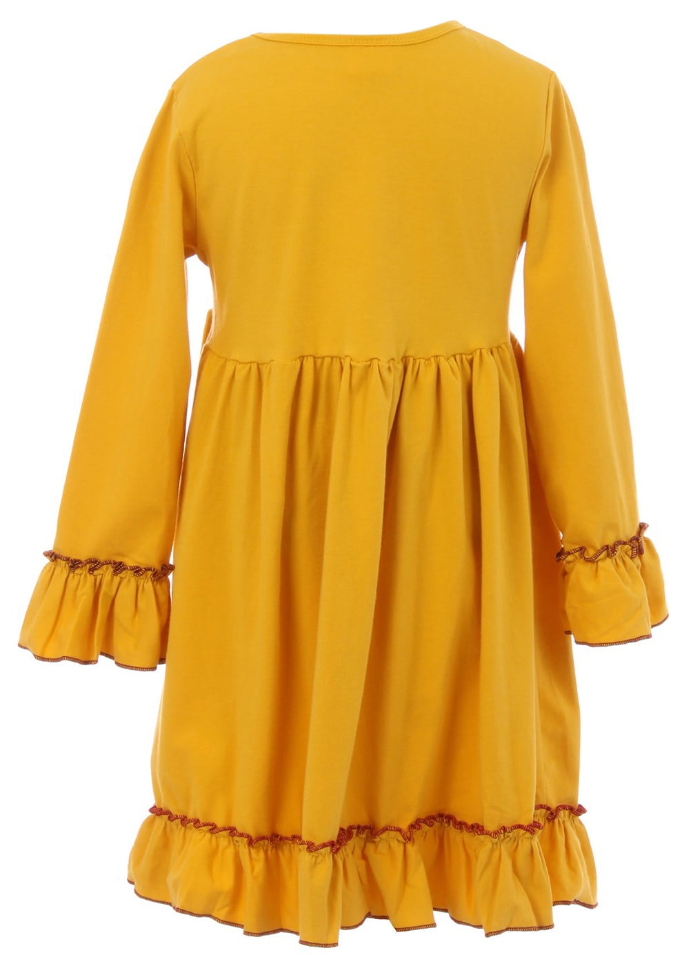 mustard yellow flower girl dress