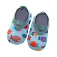 thumbnail image 4 of ZCFZJW Cute Cartoon Pattern Baby Floor Socks Summer Toddler Kids Boys Girls Anti-Slip Slipper Shoes Home Indoor Soft Soled Shoes Socks Z09-Sky Blue 3-6 Months, 4 of 4