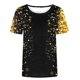 thumbnail image 3 of Fiudx Camisetas para Mujer Blusa de Manga Corta Estampada a La Moda para Mujer, Blusas Informales con Cuello Redondo, 3 of 3